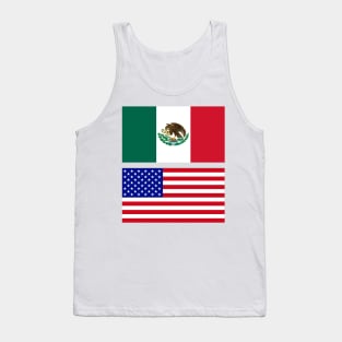 American and Mexican Flag Tank Top